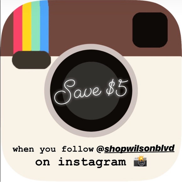 let’s be instagram friends! @shopwilsonblvd - Picture 1 of 1